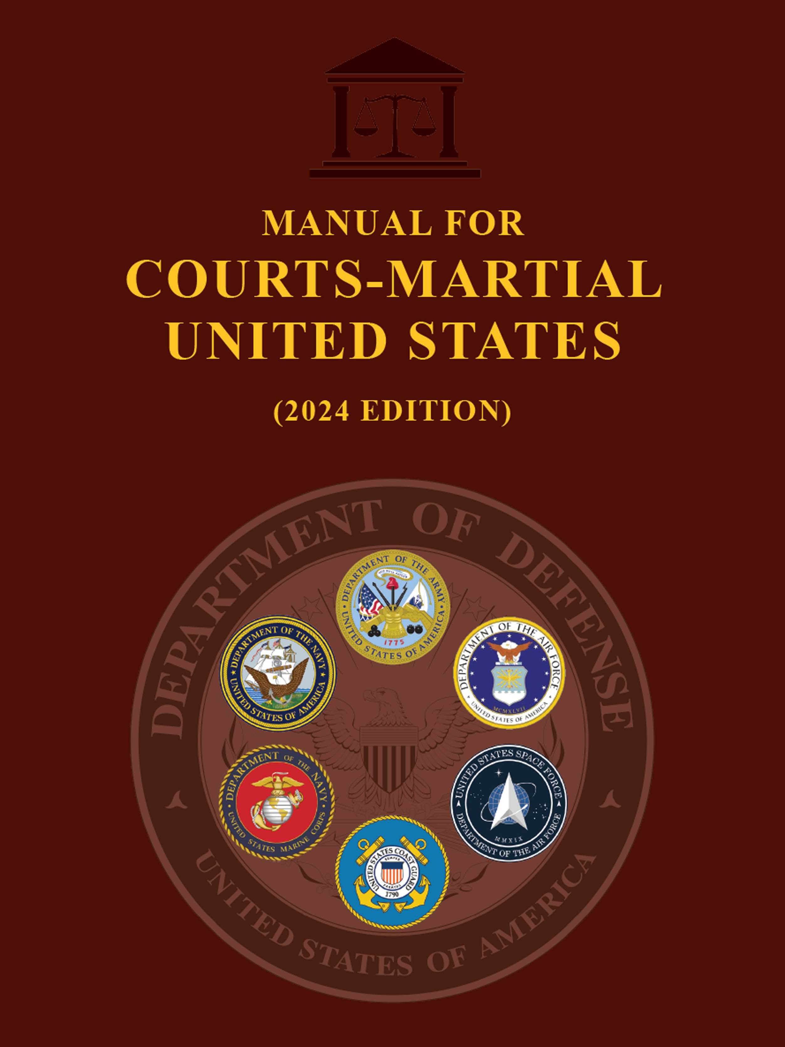 Cover — Manual for Courts-Martial, 2024 — Current edition